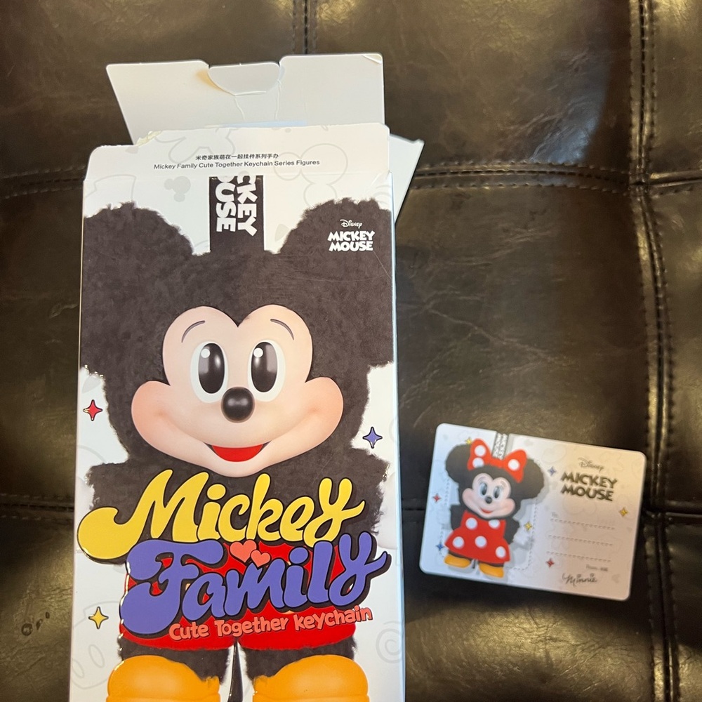 Mickey Family Plush Keychain- Minnie (sold)
